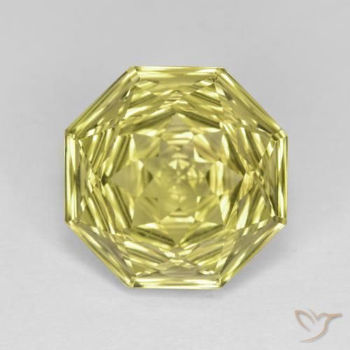 5.62ct Natural Amarillo piña claro Cuarzo, corte esmeralda, VVS