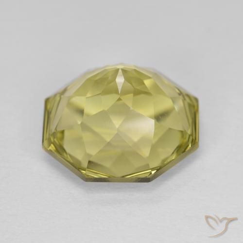 Cuarzo Amarillo piña claro natural de 5.68 ct, Corte Octágono / Esmeralda, VVS