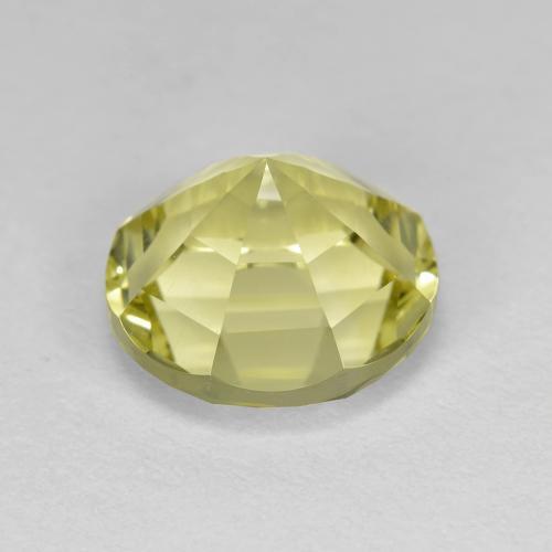 Cuarzo Amarillo medio natural de 3.51 ct, Corte Redondo, VVS