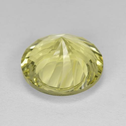 Cuarzo amarillo natural de 5,62 ct, corte redondo, VVS