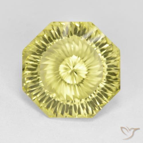 7.86ct Natural Amarillo medio Cuarzo, corte esmeralda, VVS