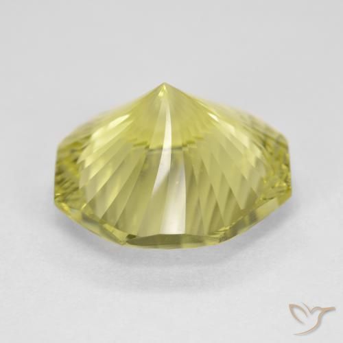 Cuarzo Amarillo medio natural de 7.86 ct, Corte Octágono / Esmeralda, VVS