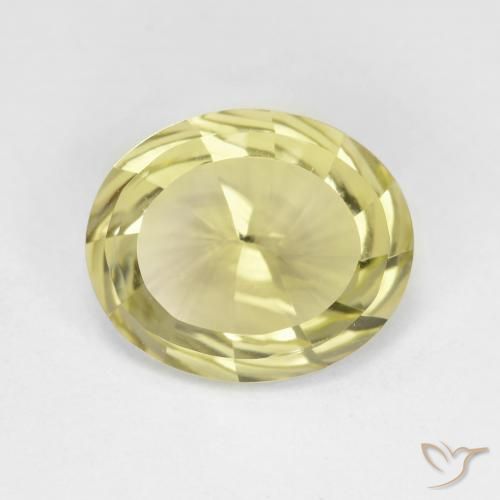3.71ct Natural Amarillo claro Cuarzo, Ovalada, VVS