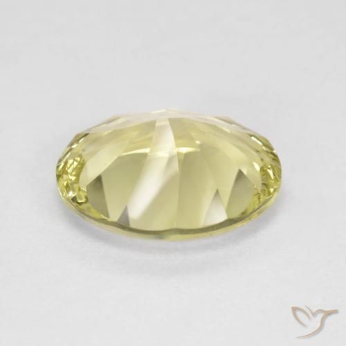 Cuarzo Amarillo claro natural de 3.71 ct, Ovalada, VVS