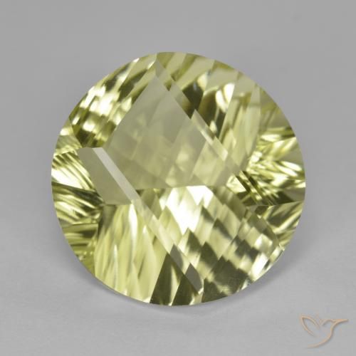 10.26ct Natural Amarillo claro medio Cuarzo, Redondo, VVS