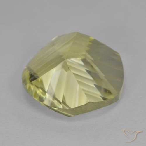 Cuarzo Amarillo claro medio natural de 10.26 ct, Redondo, VVS