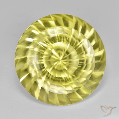 14.85ct Natural Amarillo laguna Cuarzo, Redondo, VVS