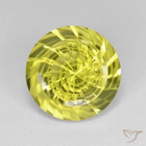 5.59ct Natural Amarillo medio Cuarzo, Redondo, VVS