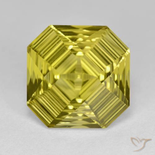 6.46ct Natural Amarillo claro Cuarzo, Corte Octágono / Esmeralda, VVS, Photo A