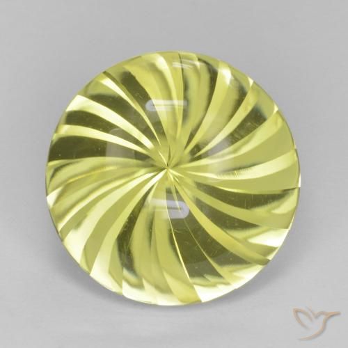 12.75ct Natural Amarillo medio Cuarzo, Redondo, Transparente
