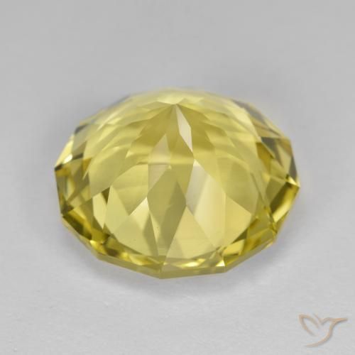 Cuarzo Amarillo miel muy claro natural de 10.26 ct, Elegante, VVS-VS