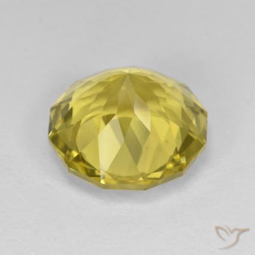 Cuarzo Amarillo medio natural de 6.05 ct, Elegante, VVS-VS