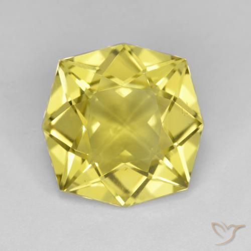 4.66ct Natural Amarillo miel muy claro Cuarzo, corte esmeralda, VVS-VS