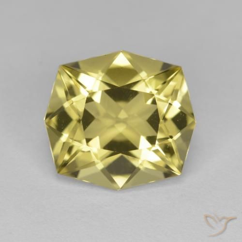 4.71ct Natural Amarillo claro Cuarzo, corte esmeralda, VVS-VS