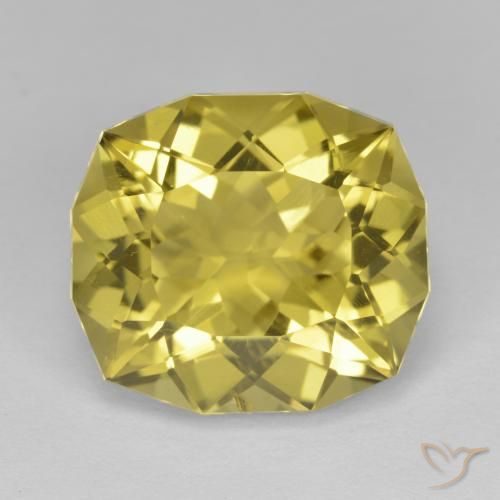 10.44ct Natural Amarillo abejorro claro Cuarzo, Forma Cojín, VS