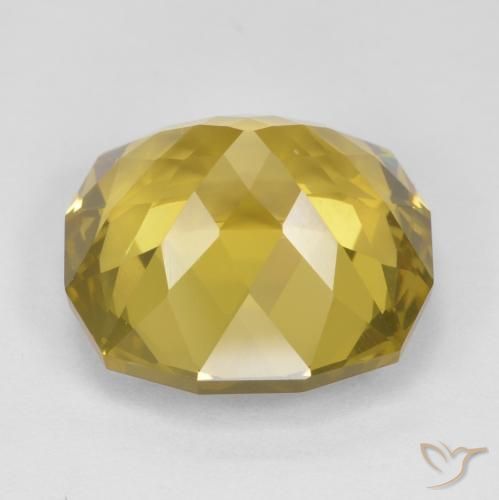 Cuarzo Amarillo medio natural de 15.19 ct, Elegante, VS