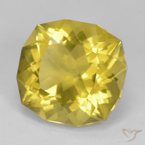 Cuarzo Amarillo miel claro natural de 17.40 ct, Elegante, VS