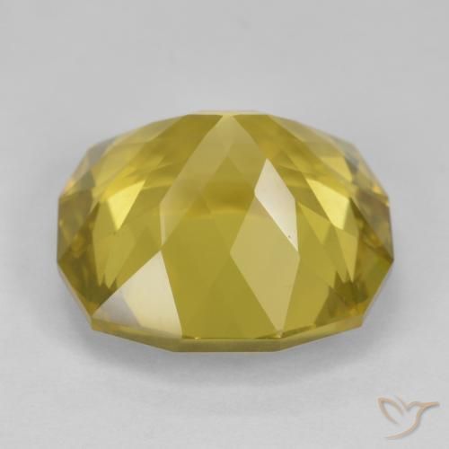 Cuarzo Amarillo miel claro natural de 17.40 ct, Elegante, VS