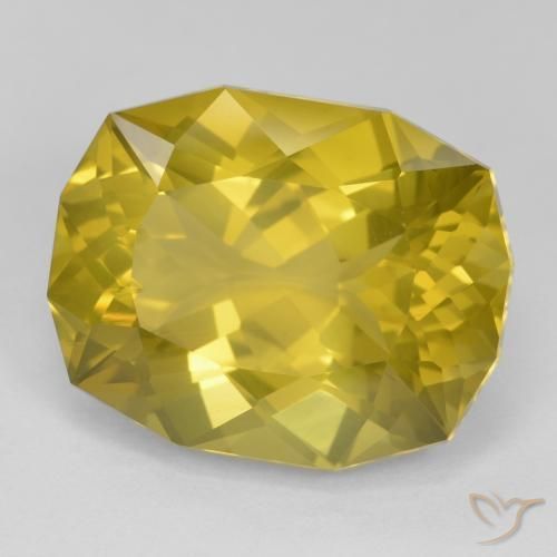 Cuarzo Amarillo medio natural de 21.21 ct, Elegante, VS