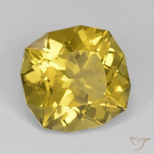 Cuarzo Amarillo medio natural de 9.43 ct, Elegante, VS