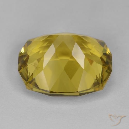 Cuarzo Amarillo dijón natural de 10.54 ct, Forma Cojín, VS