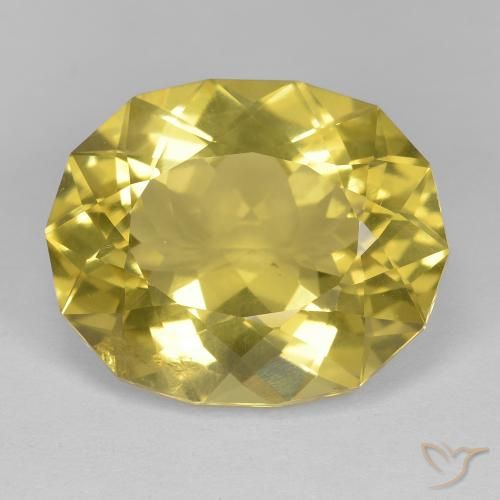 17.24ct Natural Amarillo mostaza Cuarzo, Elegante, VS