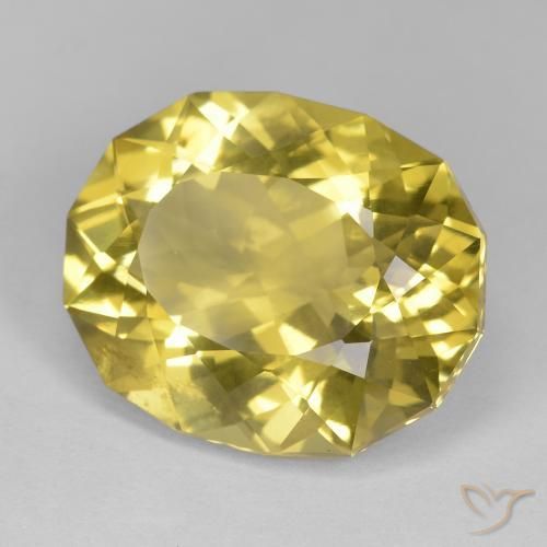 Cuarzo Amarillo mostaza natural de 17.24 ct, Elegante, VS