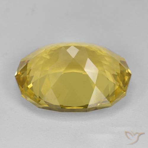 Cuarzo Amarillo mostaza natural de 17.24 ct, Elegante, VS
