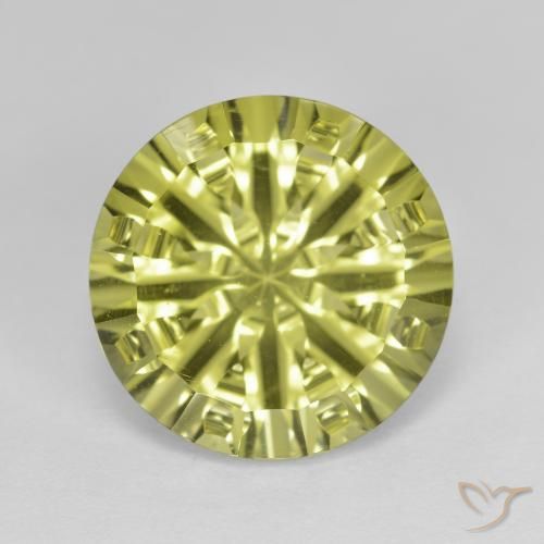 5.35ct Natural Amarillo medio Cuarzo, Redondo, VVS