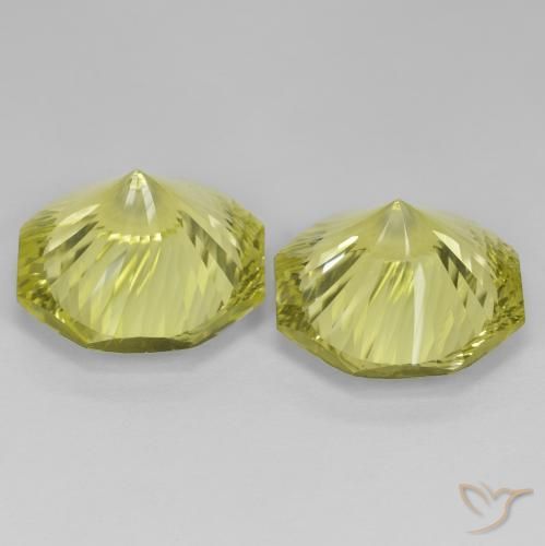 Gemas de Cuarzo Amarillo medio natural de 25.26 ct, Corte Octágono / Esmeralda, VVS-VS