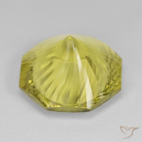 Cuarzo Amarillo abejorro natural de 12.80 ct, Corte Octágono / Esmeralda, VVS