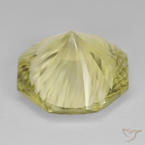 Cuarzo Amarillo claro natural de 18.41 ct, Corte Octágono / Esmeralda, VVS