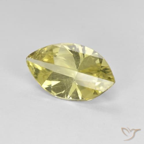 Cuarzo Amarillo claro natural de 2.19 ct, Marquesa, VVS