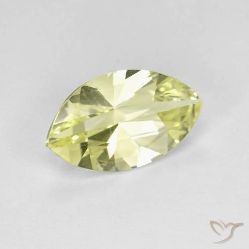 Cuarzo Amarillo limón natural de 2.54 ct, Marquesa, VVS