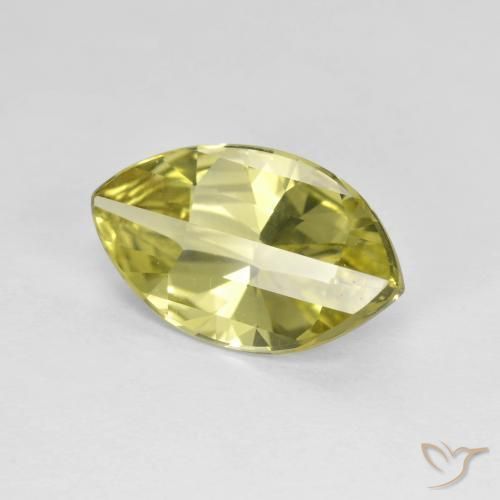 Cuarzo Amarillo piña natural de 2.47 ct, Marquesa, VVS