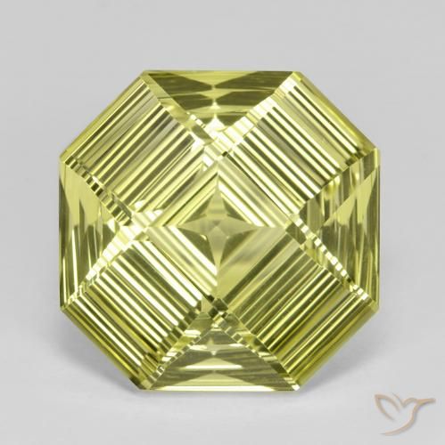 13.26ct Natural Amarillo medio Cuarzo, corte esmeralda, VVS