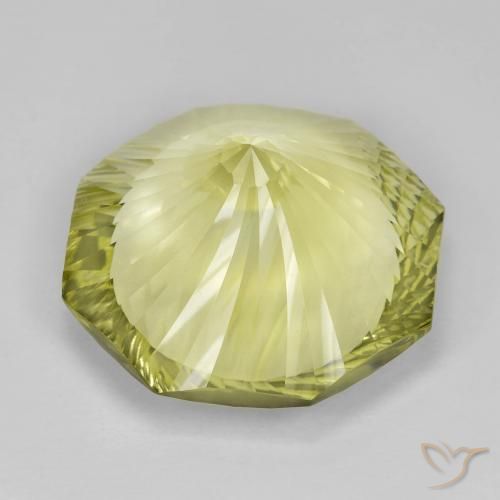 Cuarzo Amarillo medio natural de 18.31 ct, Corte Octágono / Esmeralda, VVS