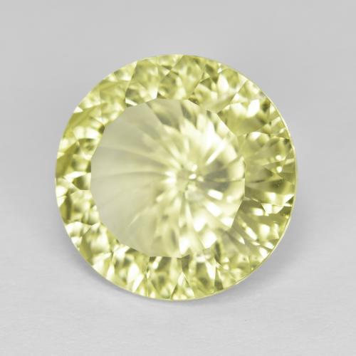 Cuarzo amarillo natural de 8,13 ct, corte redondo, VVS
