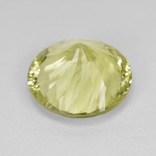 Cuarzo amarillo natural de 8,13 ct, corte redondo, VVS