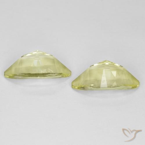 Gemas de Cuarzo Amarillo medio natural de 5.09 ct, Marquesa, VVS