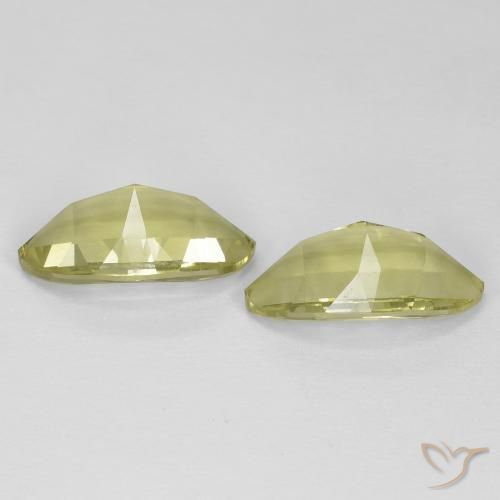 Gemas de Cuarzo Amarillo claro natural de 5.31 ct, Marquesa, VVS