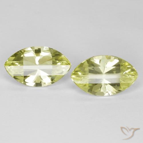 5.06ctw Natural Amarillo verdoso Cuarzo, Marquesa, VVS