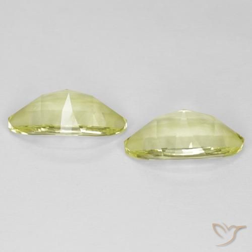 Gemas de Cuarzo Amarillo verdoso natural de 5.06 ct, Marquesa, VVS