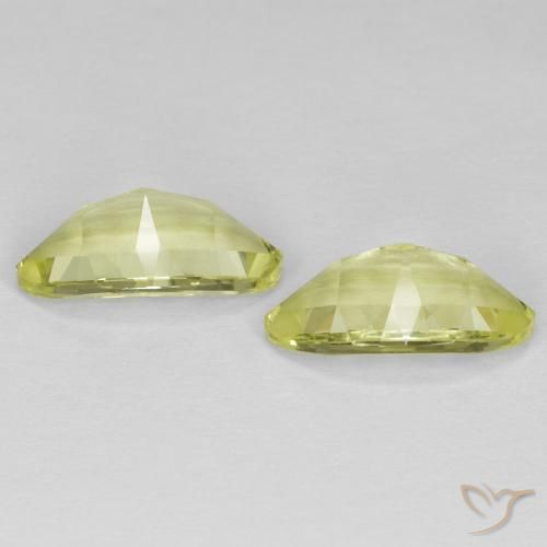 Gemas de Cuarzo Amarillo verdoso natural de 5.45 ct, Marquesa, VVS