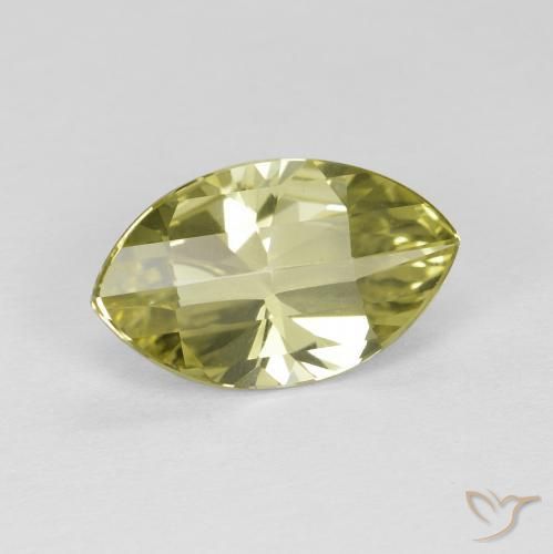 2.71ct Natural Amarillo verdoso Cuarzo, Marquesa, VVS