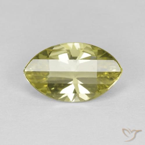 Cuarzo Amarillo verdoso natural de 2.71 ct, Marquesa, VVS
