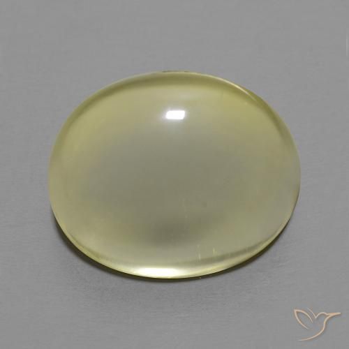 11.38ct Natural Amarillo claro Cuarzo, Ovalada, Transparente