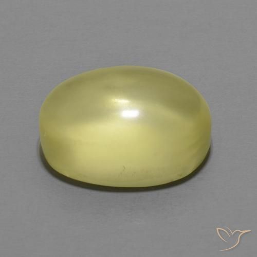 Cuarzo Amarillo claro natural de 7.61 ct, Ovalada, Transparente