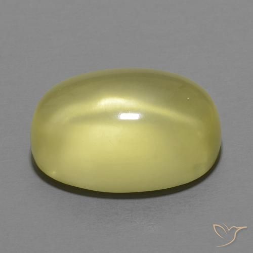 Cuarzo Amarillo medio natural de 11.62 ct, Ovalada, Transparente