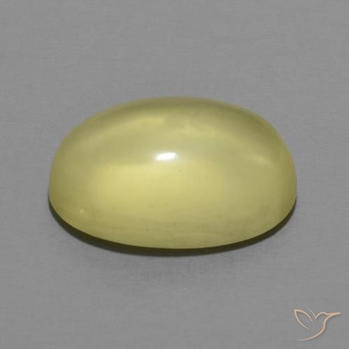Cuarzo Amarillo medio natural de 6.92 ct, Ovalada, Transparente